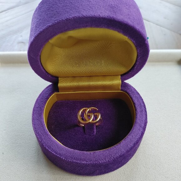 Gucci "GG" 18k gold ring size 6.5 - Picture 3 of 11